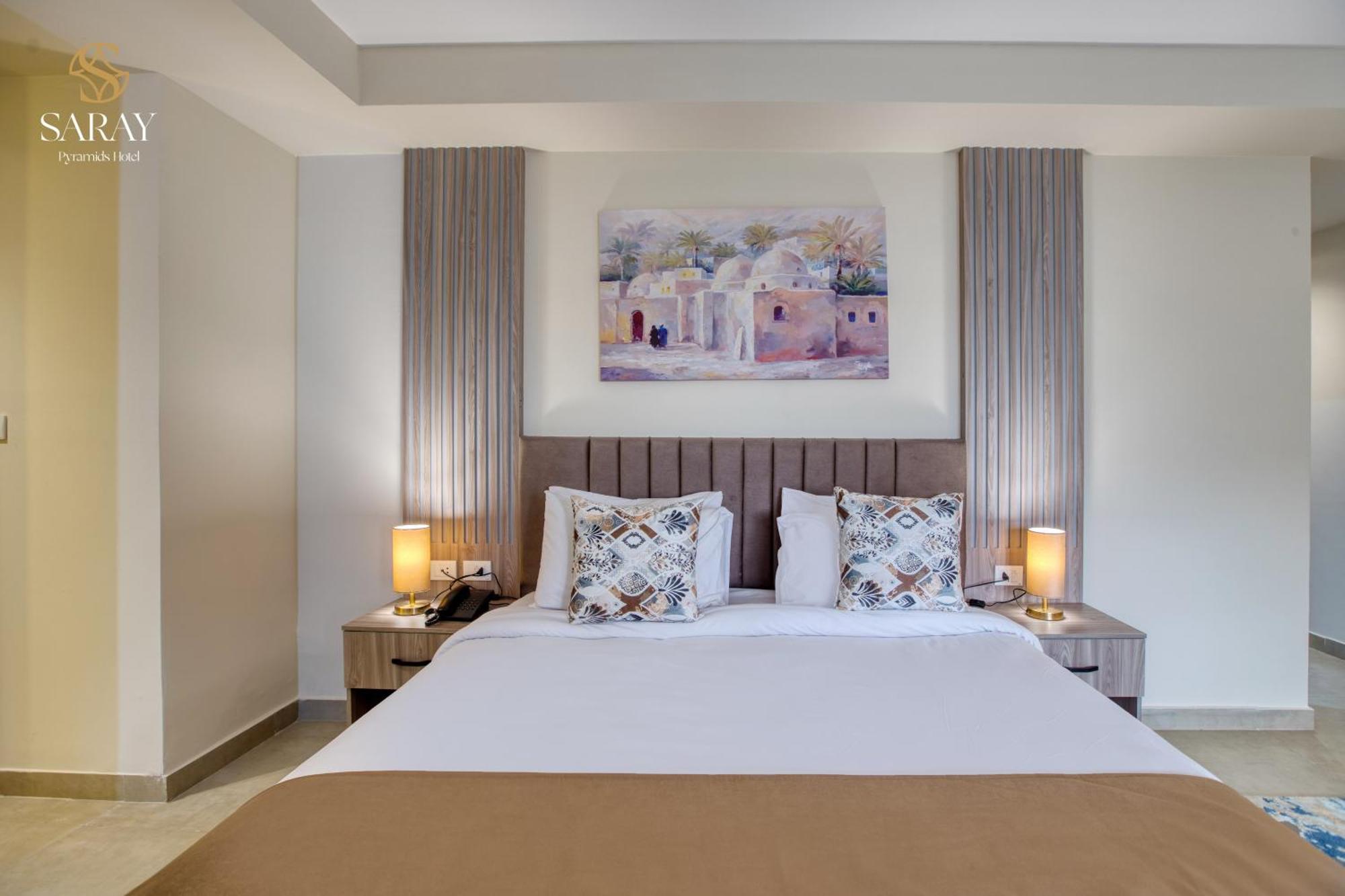 Saray Pyramids & Museum View Hotel Kafret el-Gabal Kamer foto